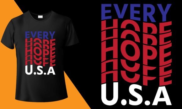 American Flag Hope: Graphics for T-Shirt Designs
