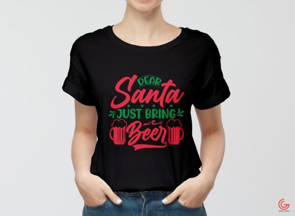 Dear Santa Just Bring Beer SVG Design