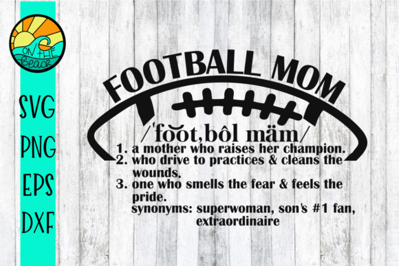 Football Mom Fan - SVG - DXF - EPS - PNG