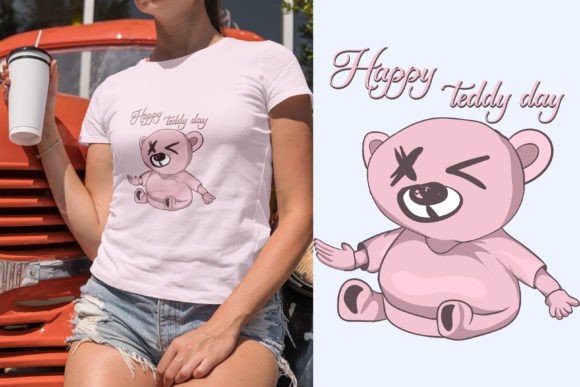 Happy Teddy Bear Day Illustration Graphics