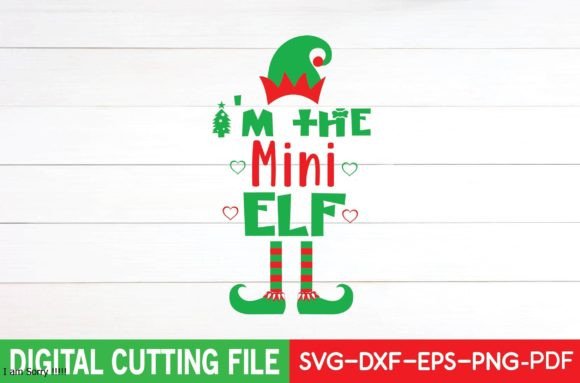 I m the Mini Elf Svg Graphics