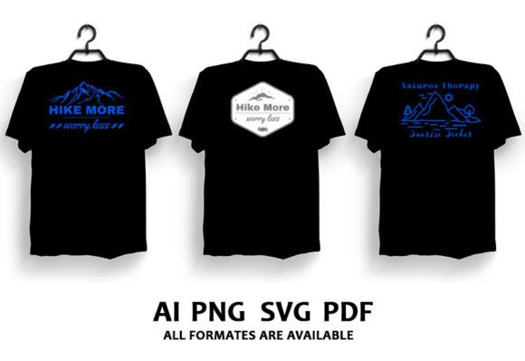 Wild Hiking T-shirt Designs Bundle V.1